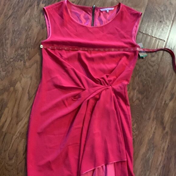 Rachel Roy Most Wanted Lotus Red Lg Scoop Neck Short Sleeve Barbie Hot Pink - Picture 10 of 11